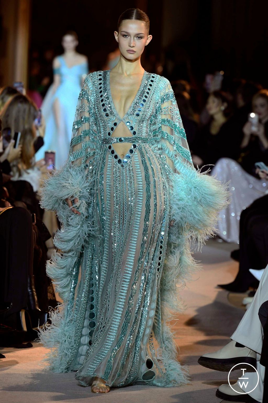 Fashion Week Paris Spring/Summer 2023 look 16 from the Zuhair Murad collection couture