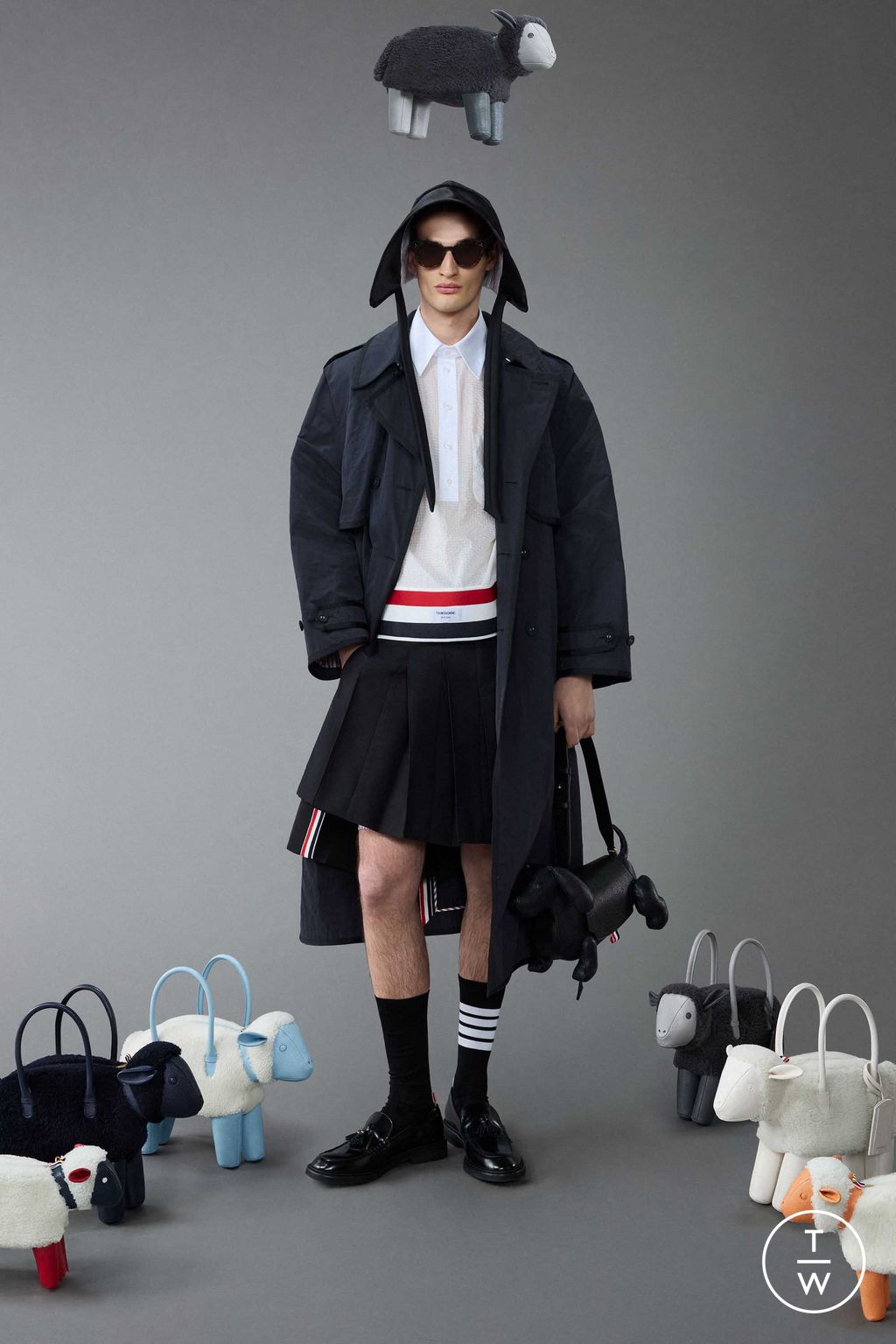 Fashion Week New York Resort 2024 look 47 from the Thom Browne collection 男装