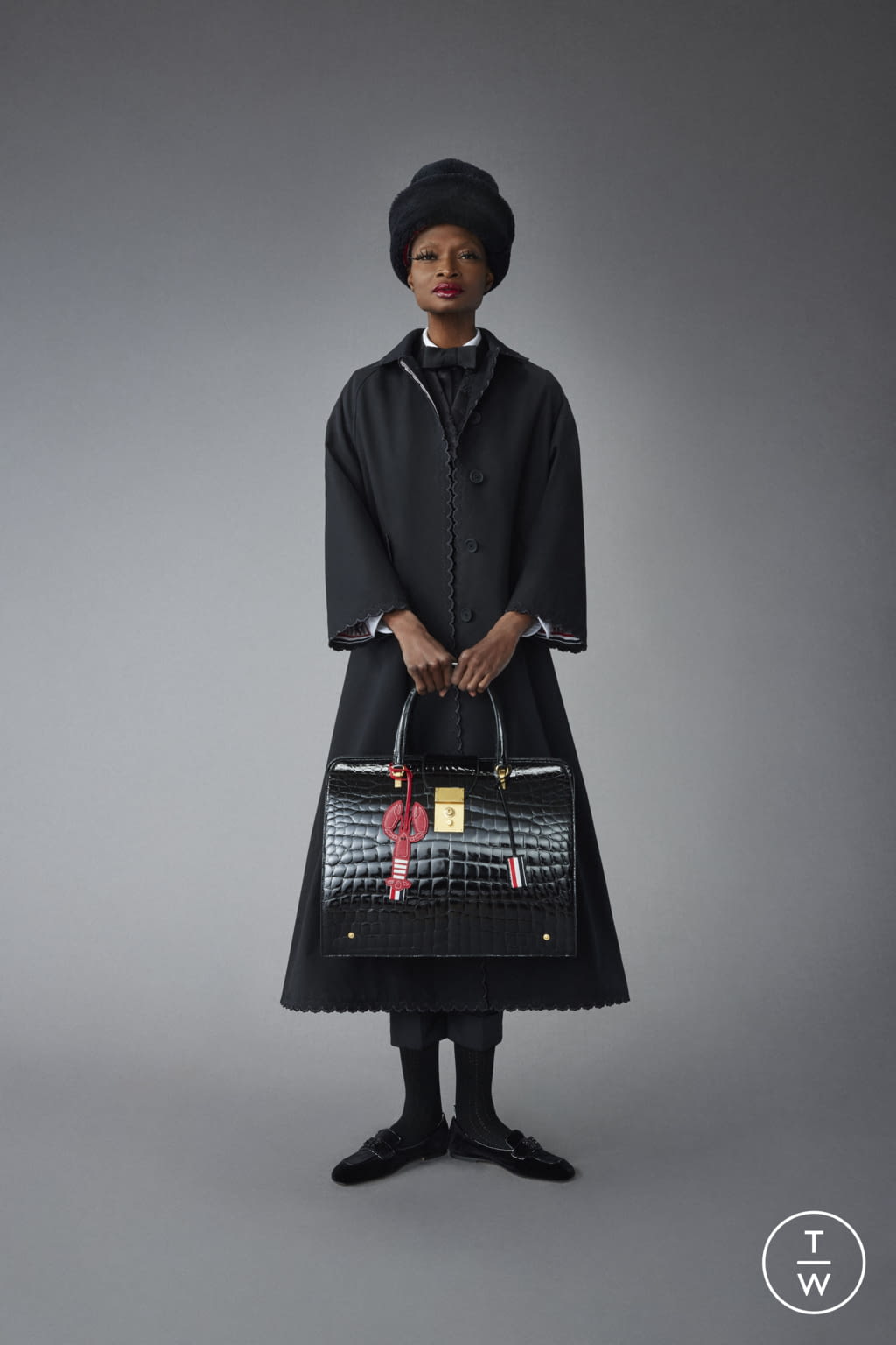 Fashion Week New York Pre-Fall 2022 look 47 from the Thom Browne collection womenswear