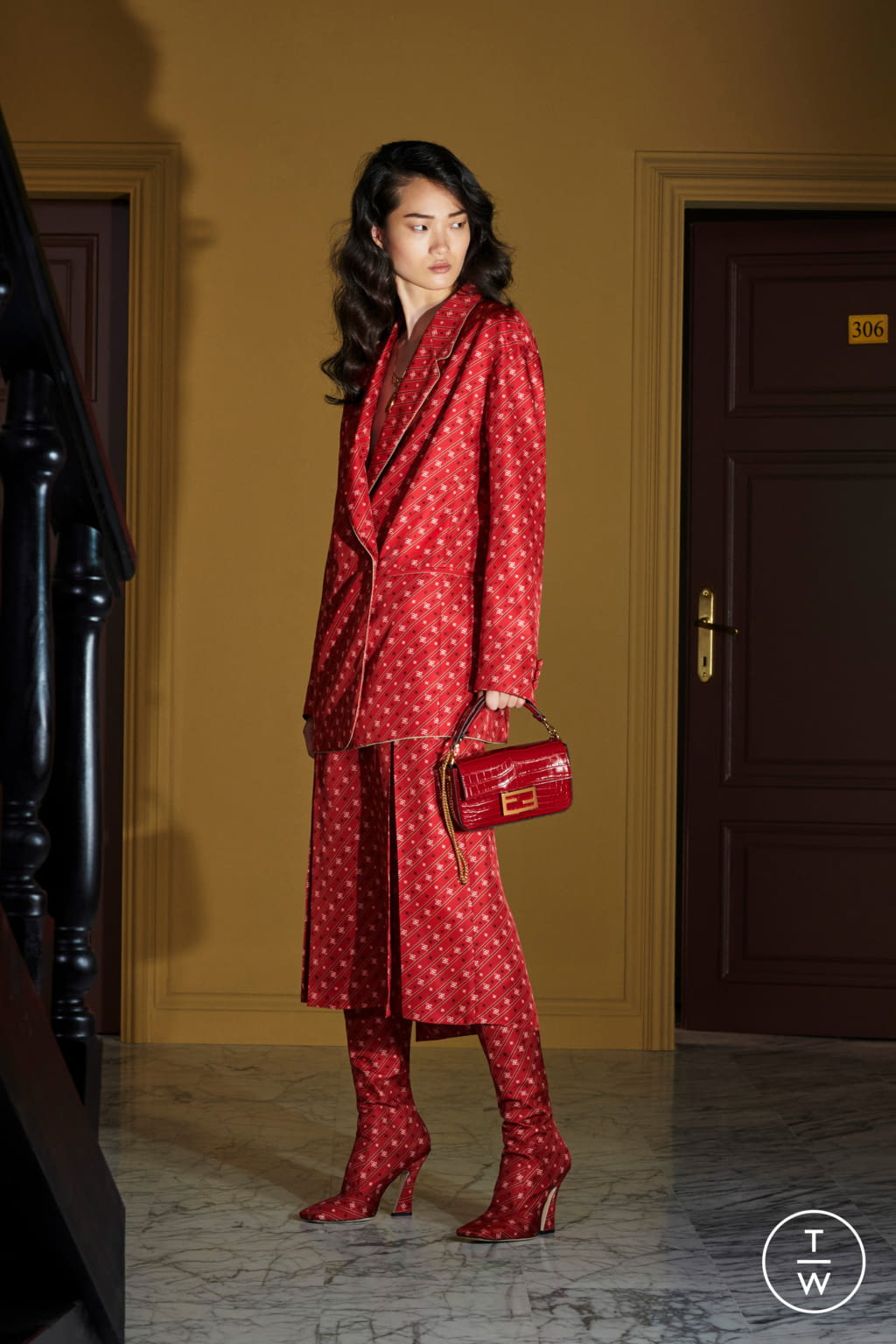 Fashion Week Milan Resort 2020 look 47 from the Fendi collection 女装