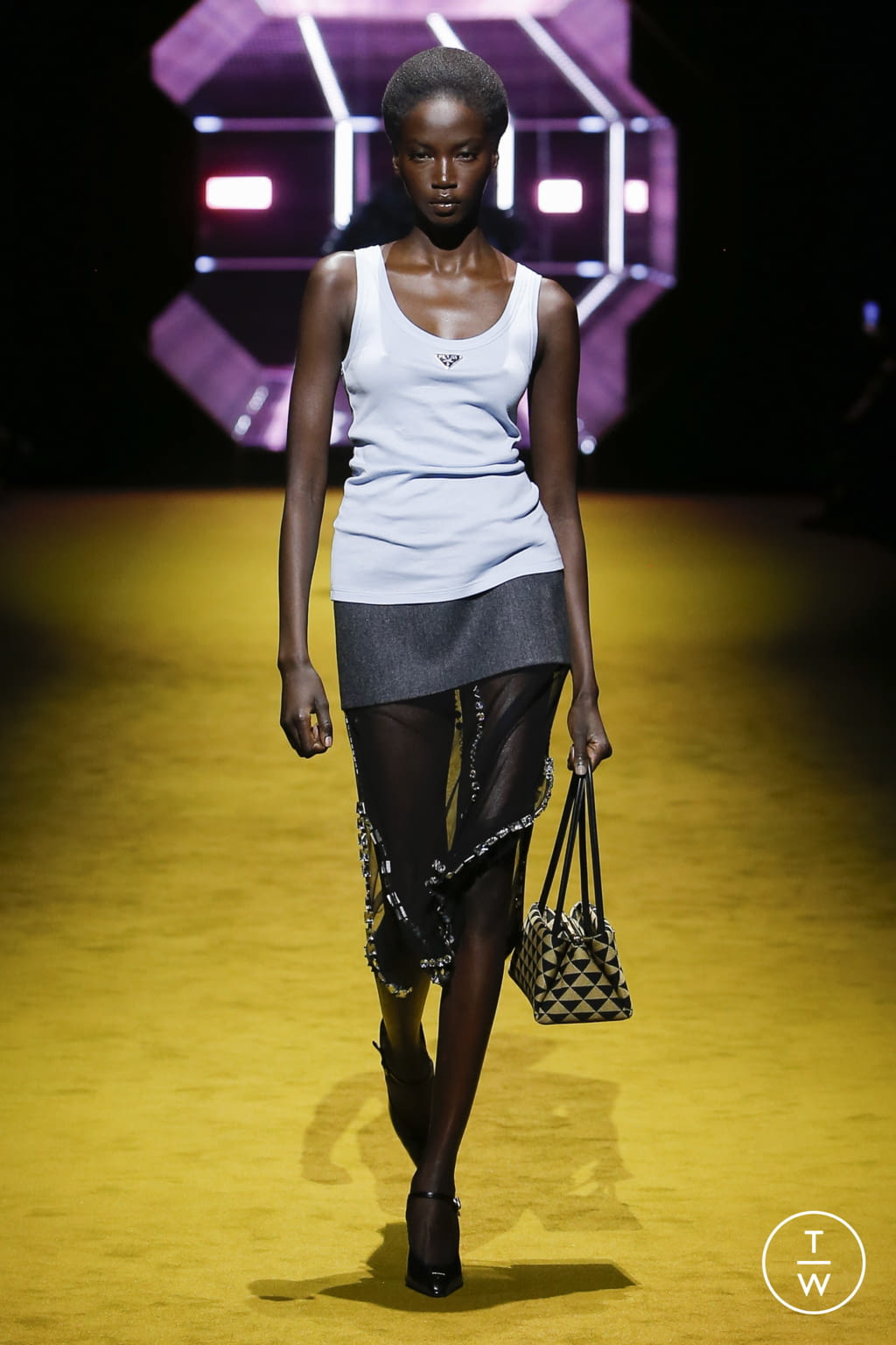 Fashion Week Milan Fall/Winter 2022 look 47 from the Prada collection womenswear
