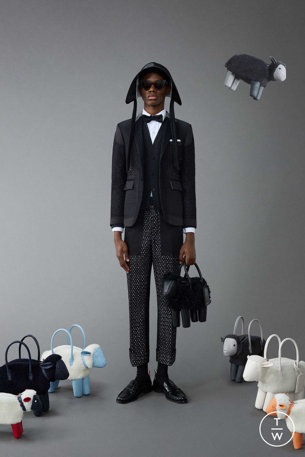 Fashion Week New York Resort 2024 look 48 from the Thom Browne collection menswear