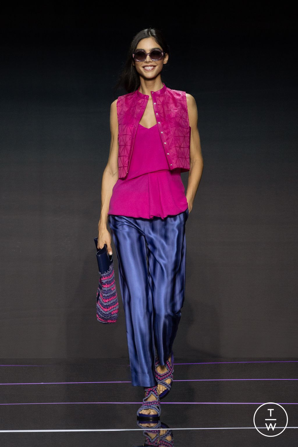 Fashion Week Milan Spring/Summer 2024 look 48 from the Emporio Armani collection womenswear