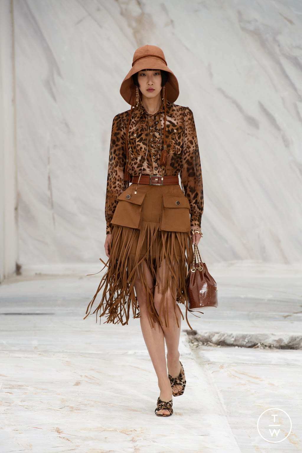 Fashion Week Milan Spring/Summer 2022 look 48 from the Elisabetta Franchi collection womenswear