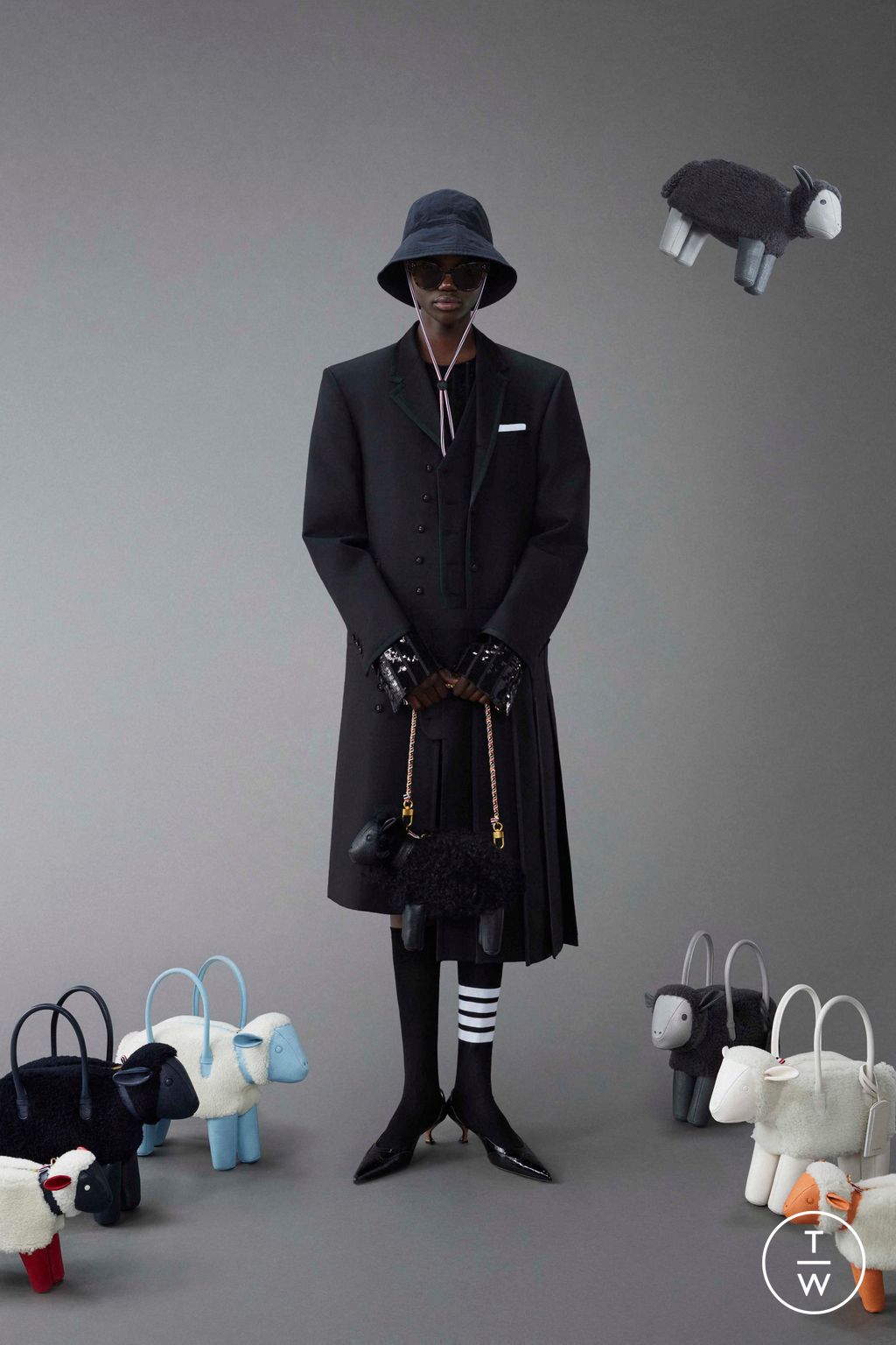 Fashion Week New York Resort 2024 look 48 from the Thom Browne collection womenswear