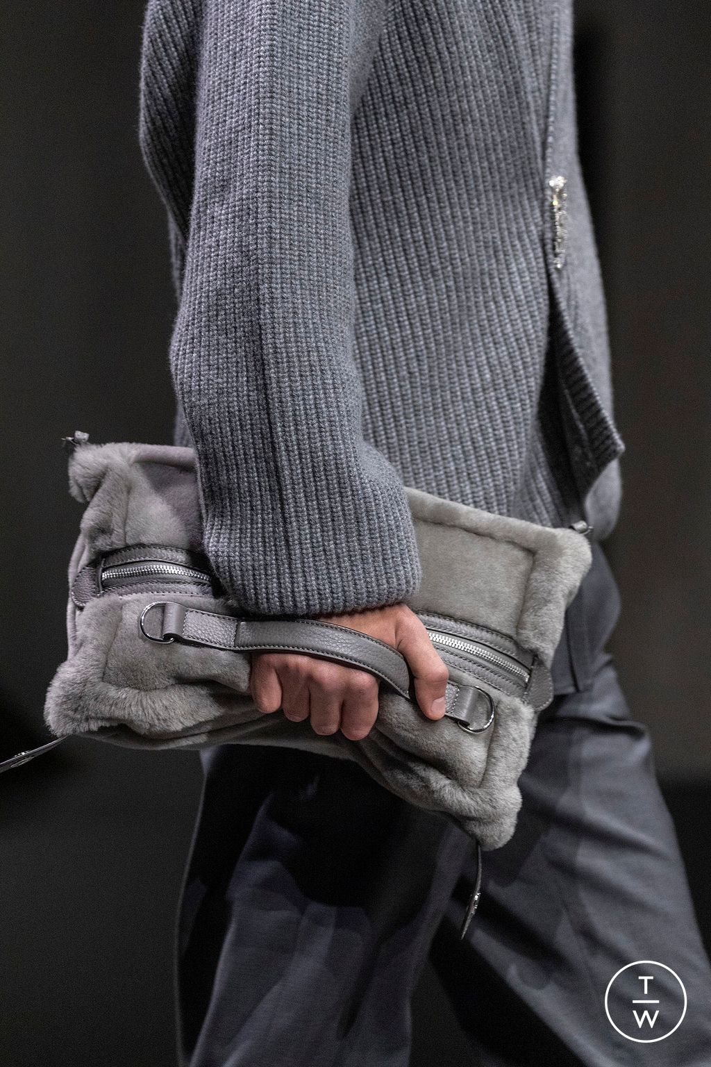 Fashion Week Paris Fall/Winter 2024 look 73 from the Fendi collection menswear accessories