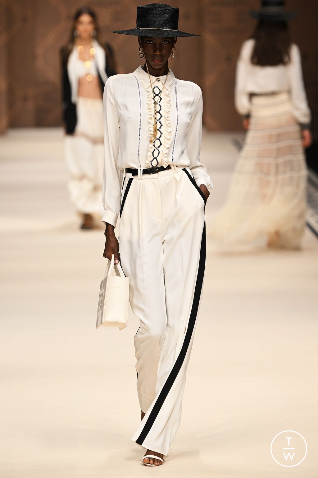 Fashion Week Milan Spring/Summer 2023 look 2 from the Elisabetta Franchi collection womenswear