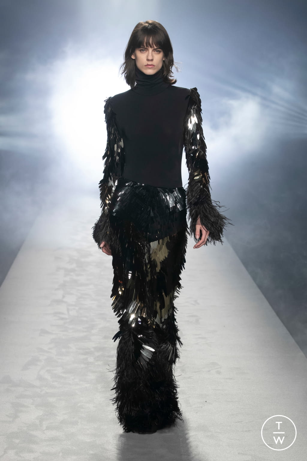 Fashion Week Milan Fall/Winter 2021 look 49 from the Alberta Ferretti collection womenswear