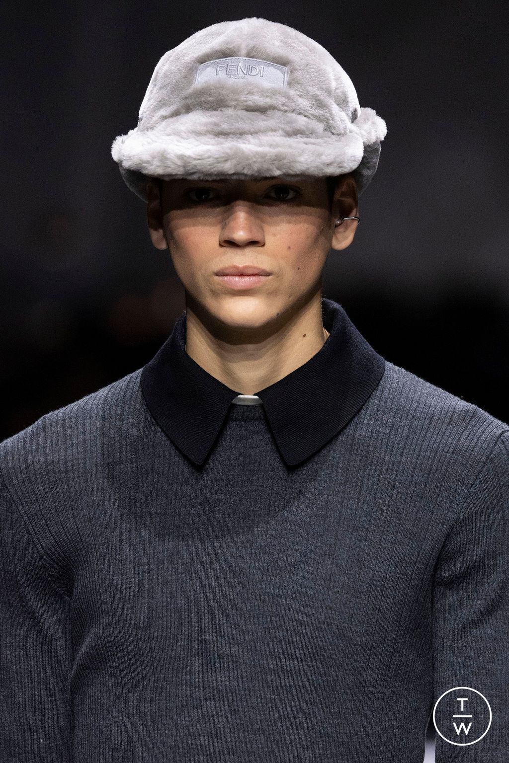 Fashion Week Paris Fall/Winter 2024 look 95 from the Fendi collection menswear accessories