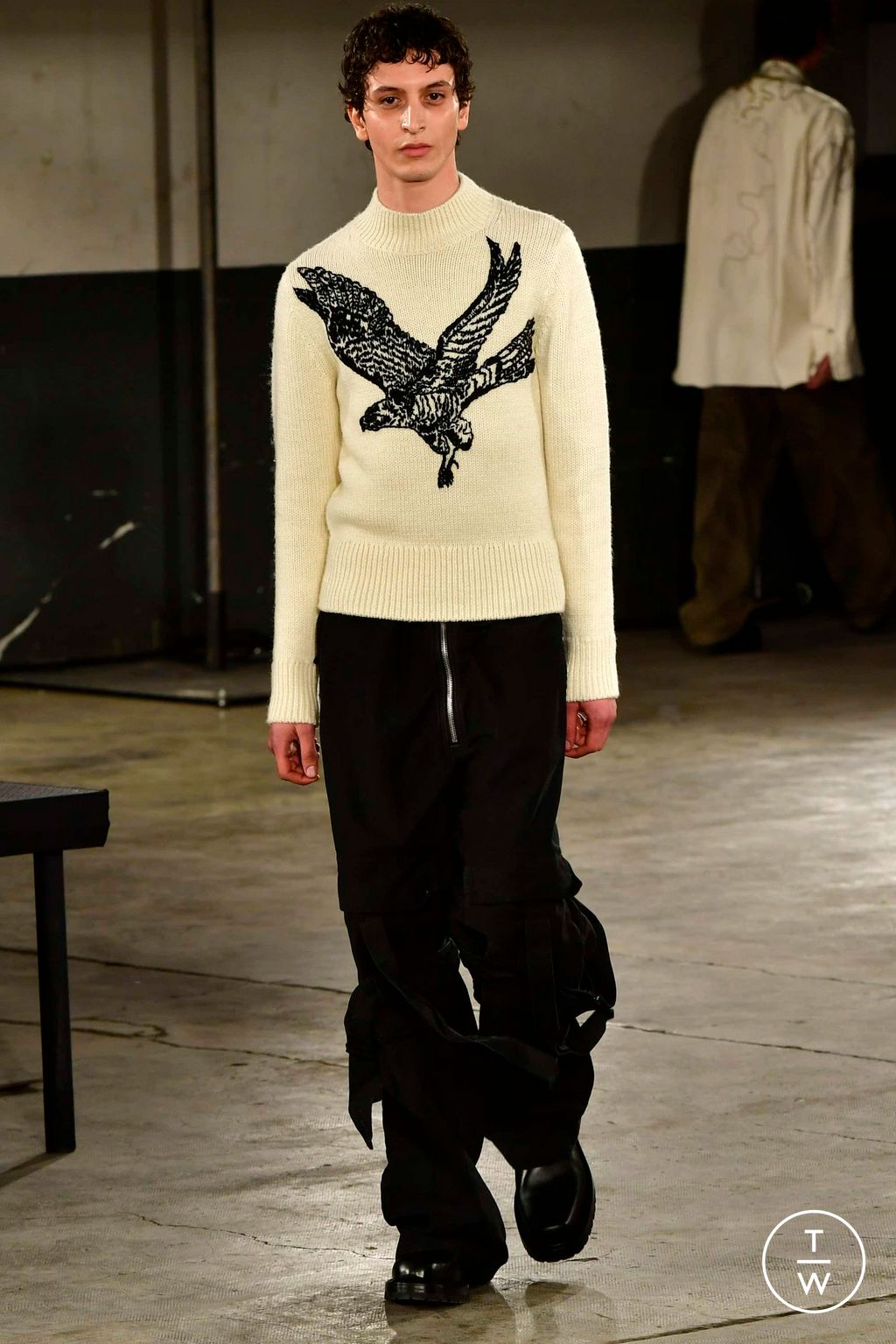 Fashion Week Paris Fall/Winter 2023 look 23 from the Dries Van Noten collection menswear