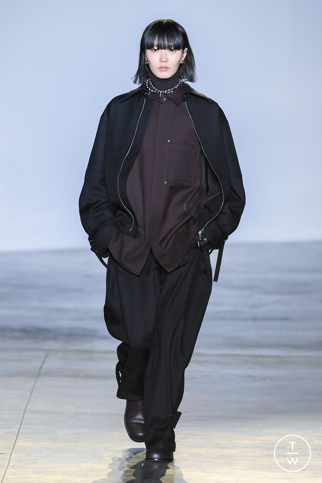 Fashion Week Paris Fall/Winter 2023 look 44 from the Wooyoungmi collection menswear