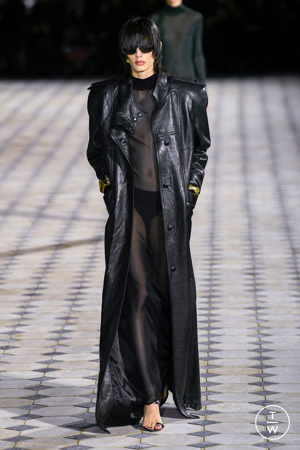 Fashion Week Paris Spring/Summer 2023 look 4 from the Saint Laurent collection womenswear