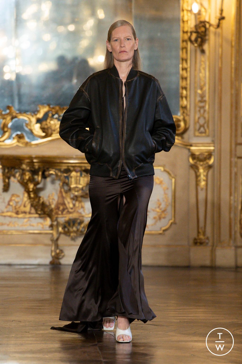 Fashion Week Milan Spring/Summer 2023 look 34 from the Trussardi collection womenswear