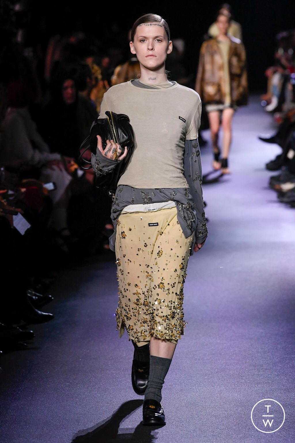 Fashion Week Paris Spring/Summer 2023 look 39 from the Miu Miu collection womenswear
