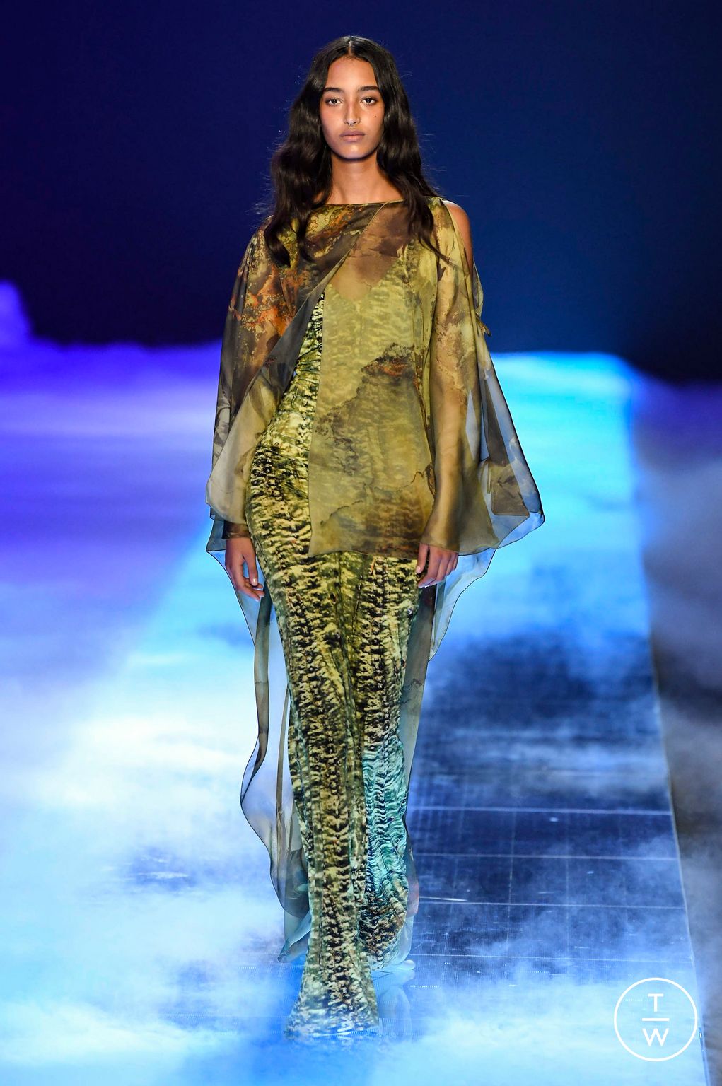 Fashion Week Milan Spring/Summer 2023 look 50 from the Alberta Ferretti collection womenswear