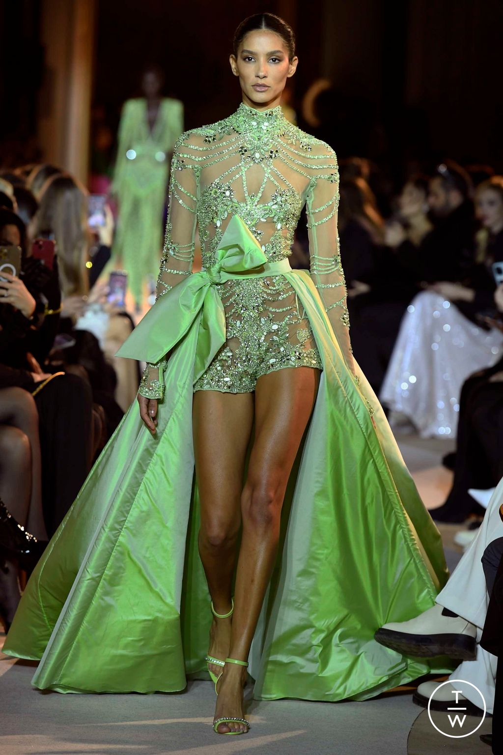 Fashion Week Paris Spring/Summer 2023 look 22 from the Zuhair Murad collection couture
