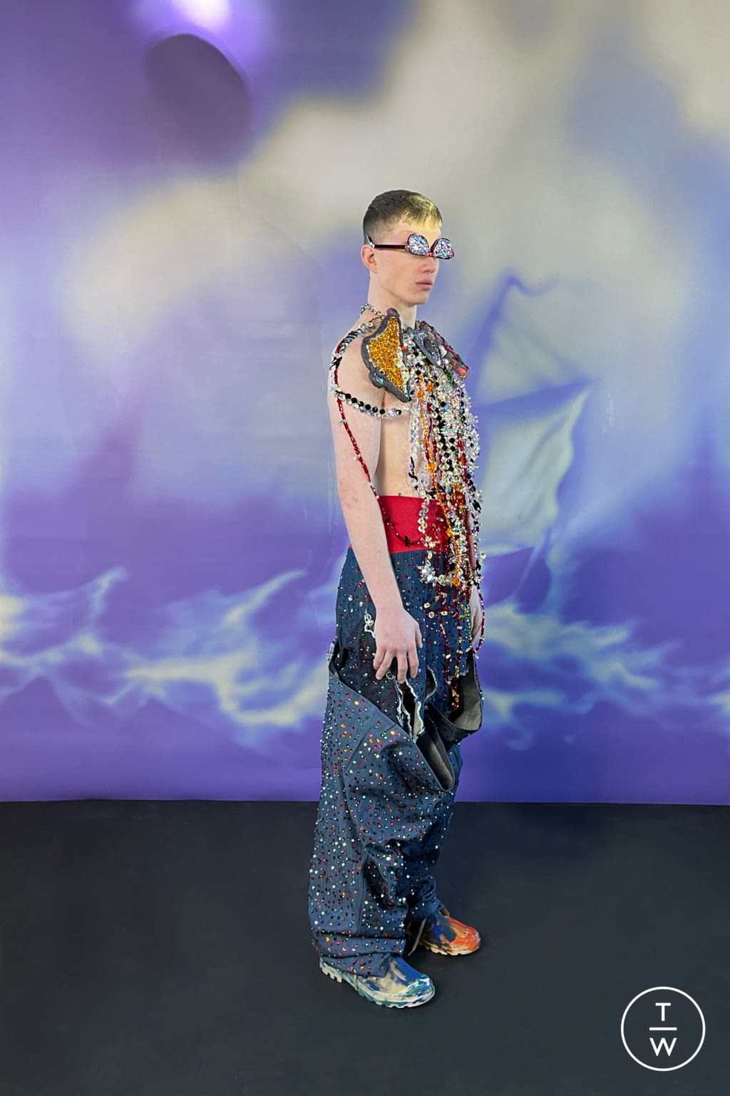 Fashion Week London Fall/Winter 2021 look 5 de la collection Matty Bovan womenswear