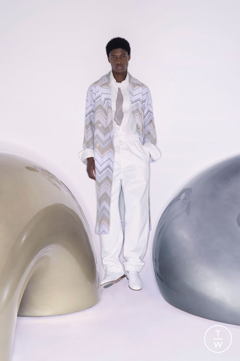 Fashion Week Milan Spring/Summer 2024 look 5 from the Missoni collection menswear
