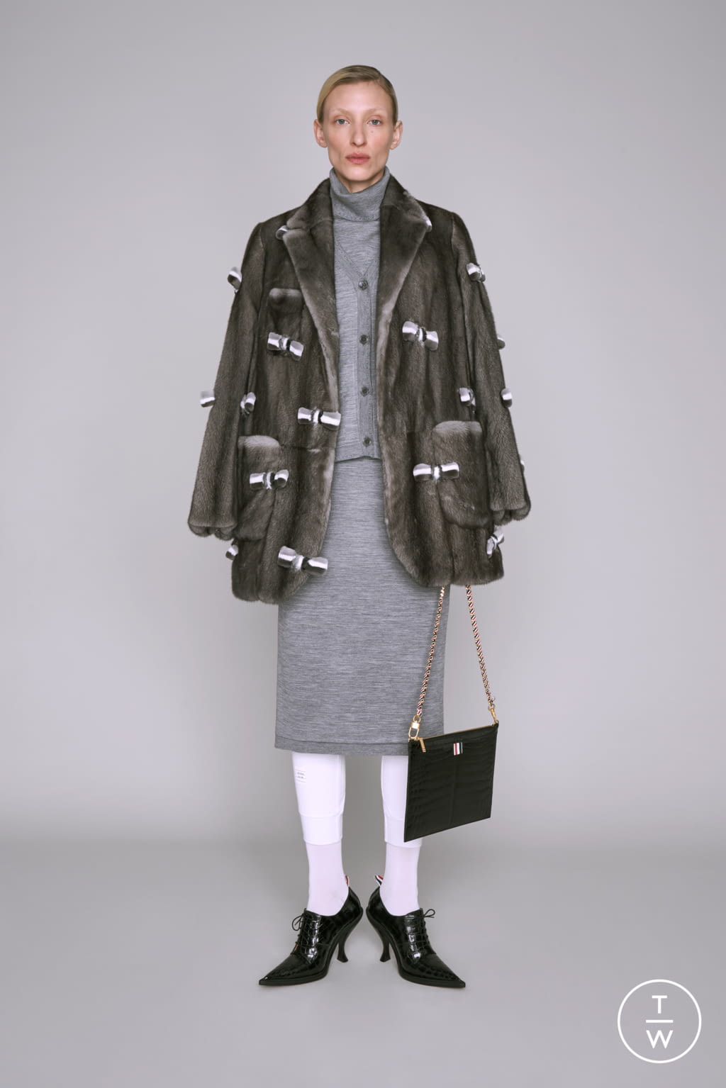 Fashion Week Paris Pre-Fall 2019 look 5 from the Thom Browne collection womenswear
