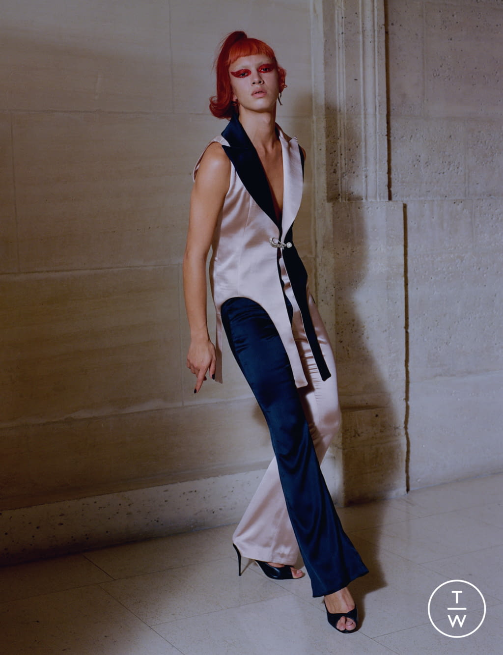 Fashion Week Paris Spring/Summer 2020 look 5 from the Lecourt Mansion collection womenswear