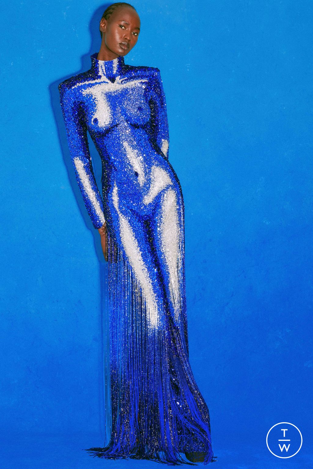 Fashion Week Paris Resort 2025 look 5 from the Balmain collection womenswear