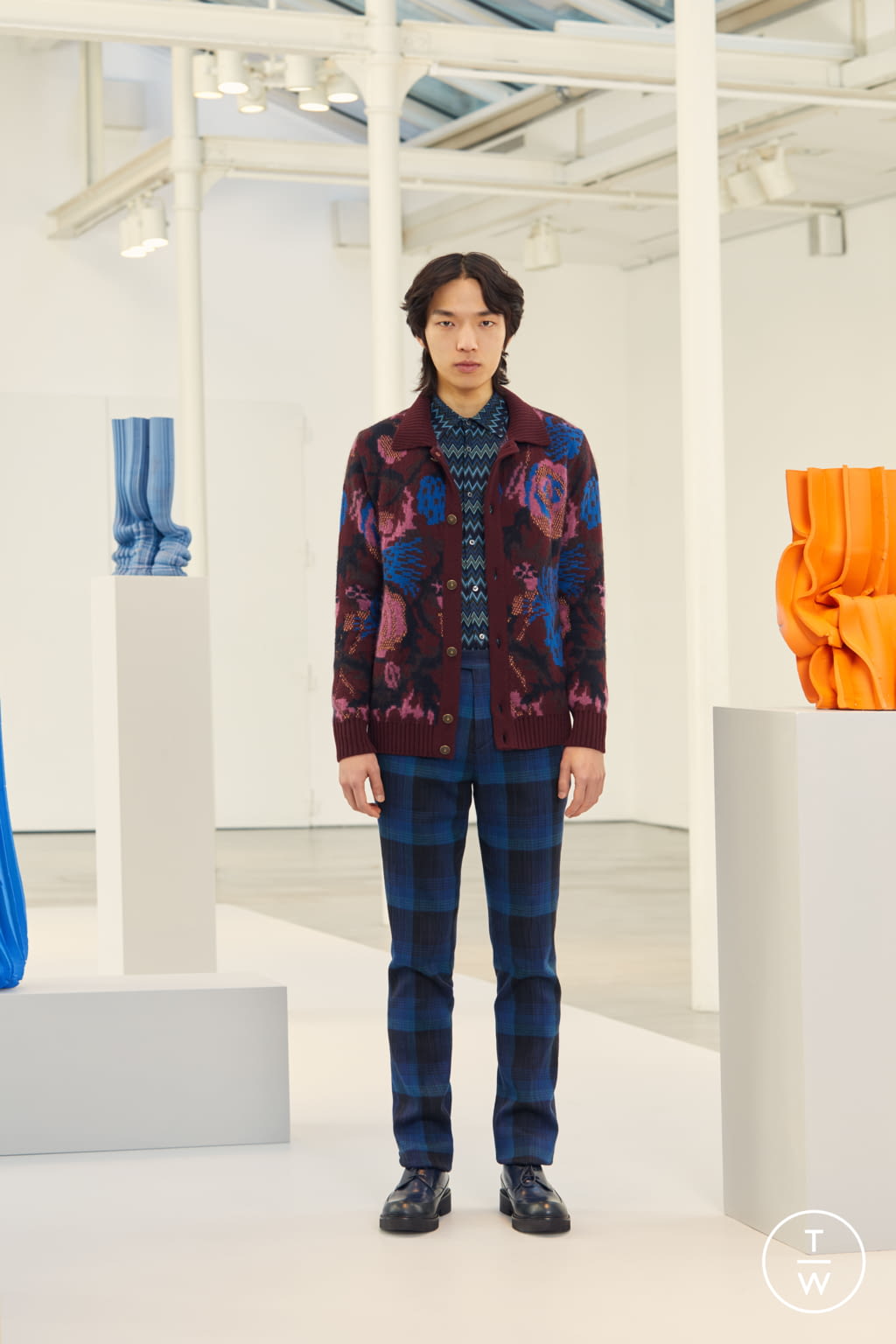 Fashion Week Milan Fall/Winter 2019 look 5 from the Missoni collection 男装