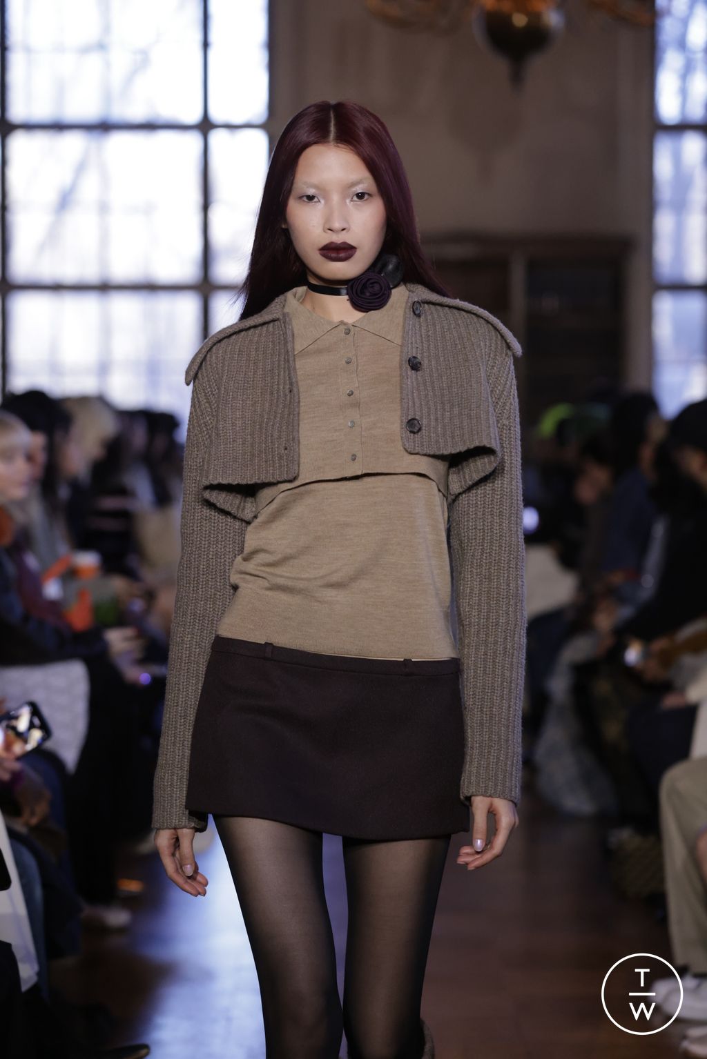 Fashion Week New York Fall/Winter 2023 look 14 from the Sandy Liang collection womenswear accessories
