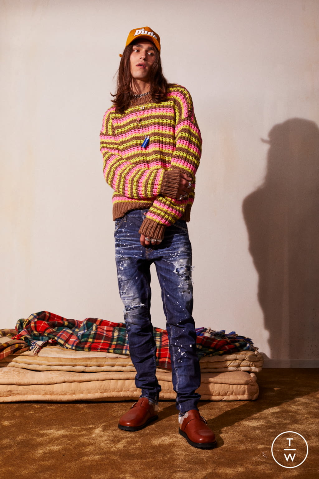 Fashion Week Milan Resort 2022 look 50 from the Dsquared2 collection menswear