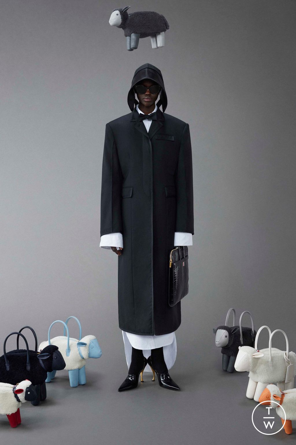 Fashion Week New York Resort 2024 look 50 from the Thom Browne collection womenswear