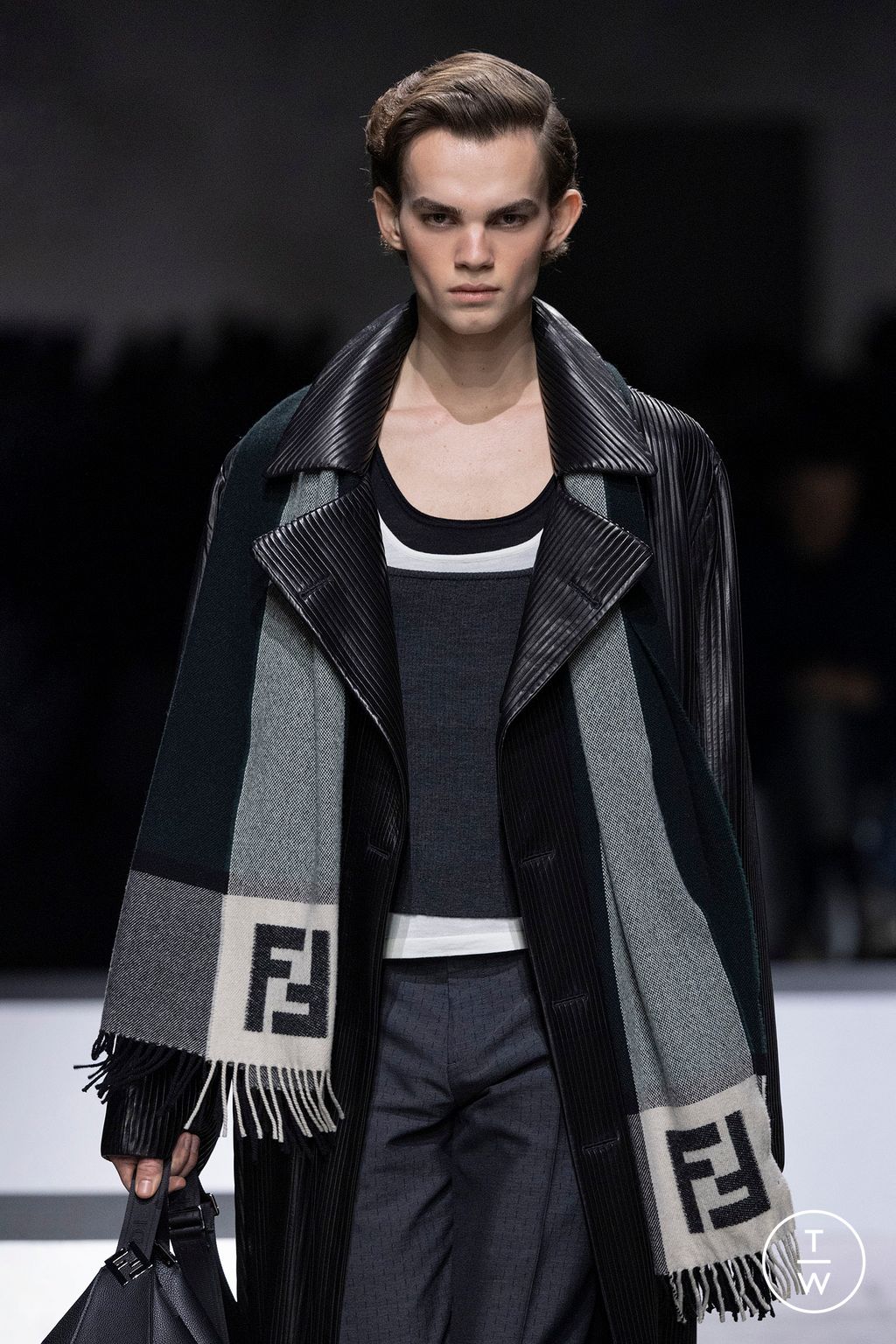 Fashion Week Paris Fall/Winter 2024 look 110 from the Fendi collection menswear accessories