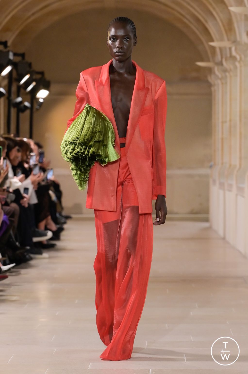 Fashion Week Paris Spring/Summer 2023 look 11 from the Victoria Beckham collection womenswear
