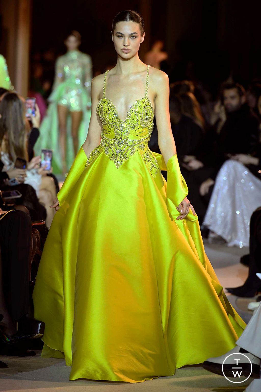 Fashion Week Paris Spring/Summer 2023 look 21 from the Zuhair Murad collection couture