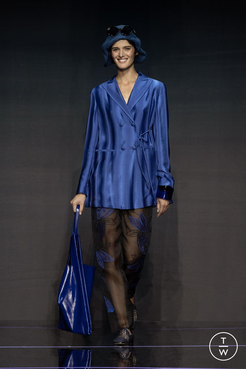 Fashion Week Milan Spring/Summer 2024 look 52 from the Emporio Armani collection womenswear