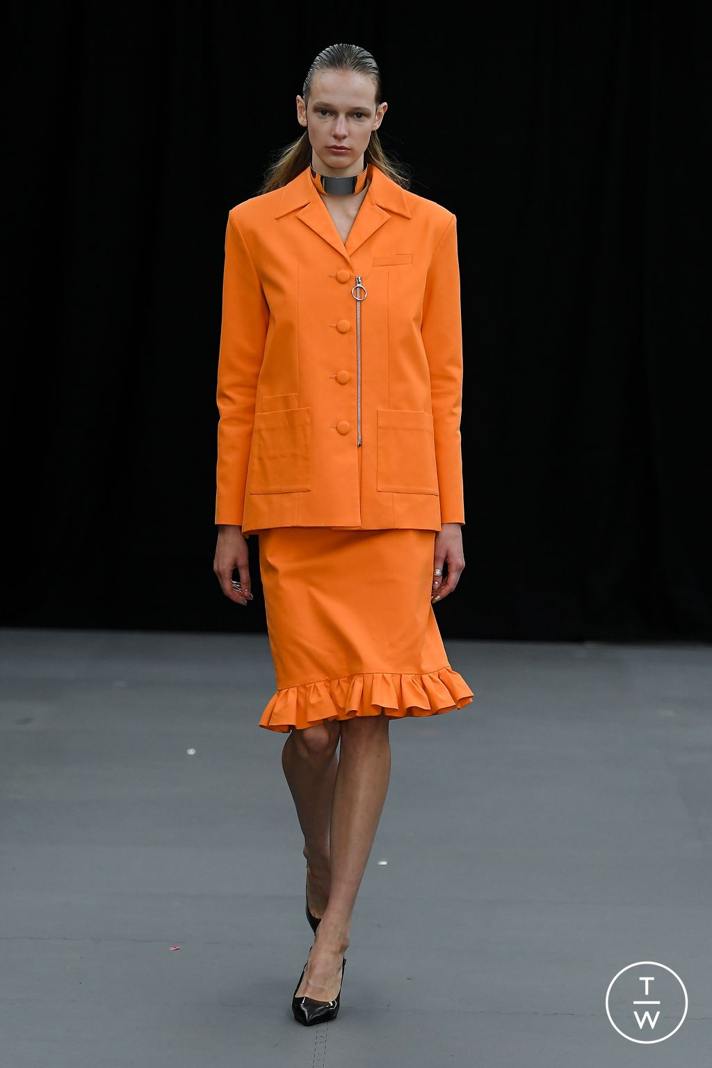 Fashion Week London Spring/Summer 2023 look 20 from the Huishan Zhang collection womenswear