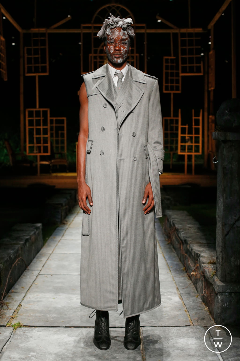 Fashion Week New York Spring/Summer 2022 look 53 from the Thom Browne collection womenswear