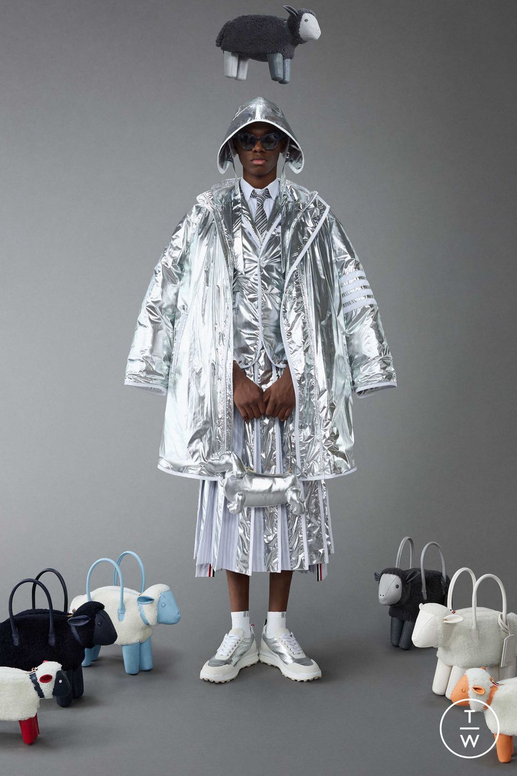 Fashion Week New York Resort 2024 look 53 from the Thom Browne collection 男装