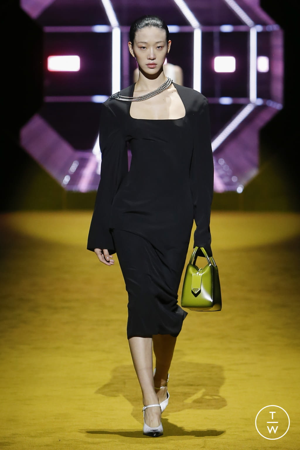 Fashion Week Milan Fall/Winter 2022 look 53 from the Prada collection womenswear