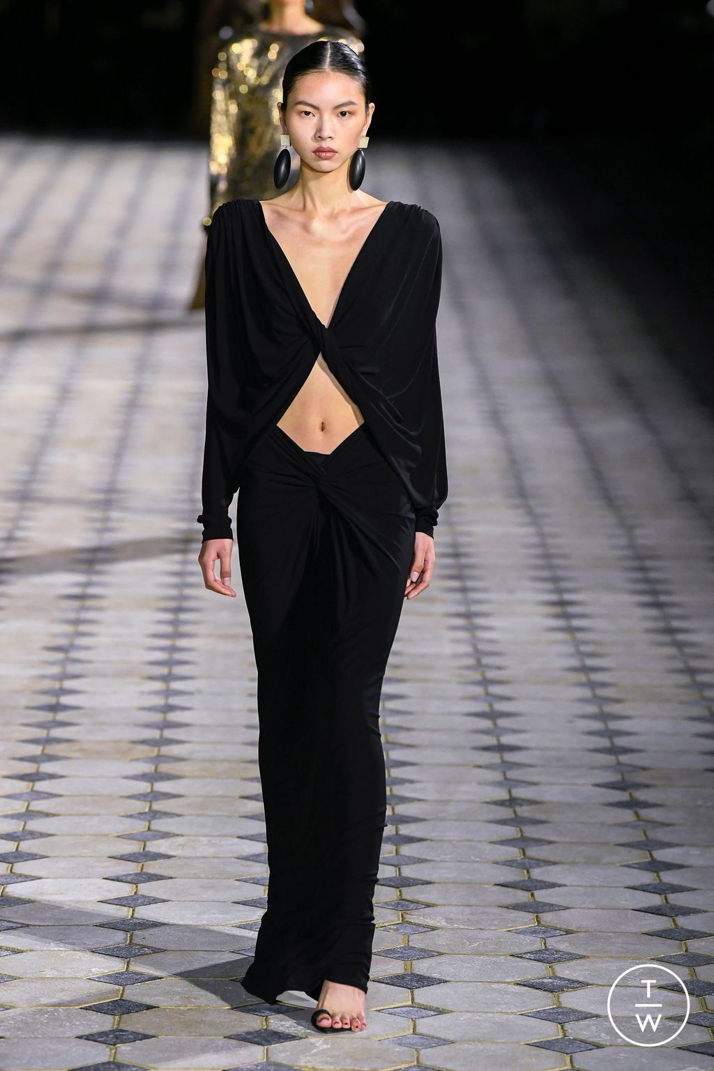 Fashion Week Paris Spring/Summer 2023 look 13 from the Saint Laurent collection womenswear