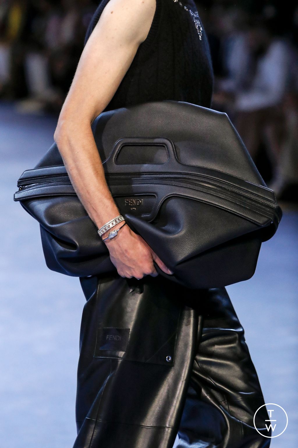 Fashion Week Milan Spring/Summer 2023 look 42 from the Fendi collection menswear accessories