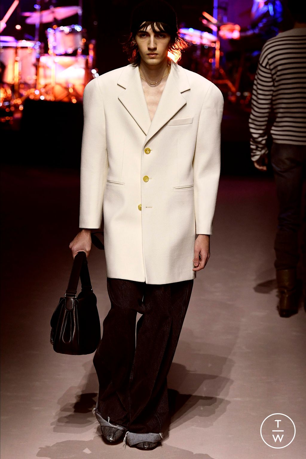 Fashion Week Milan Fall/Winter 2023 look 25 de la collection Gucci menswear