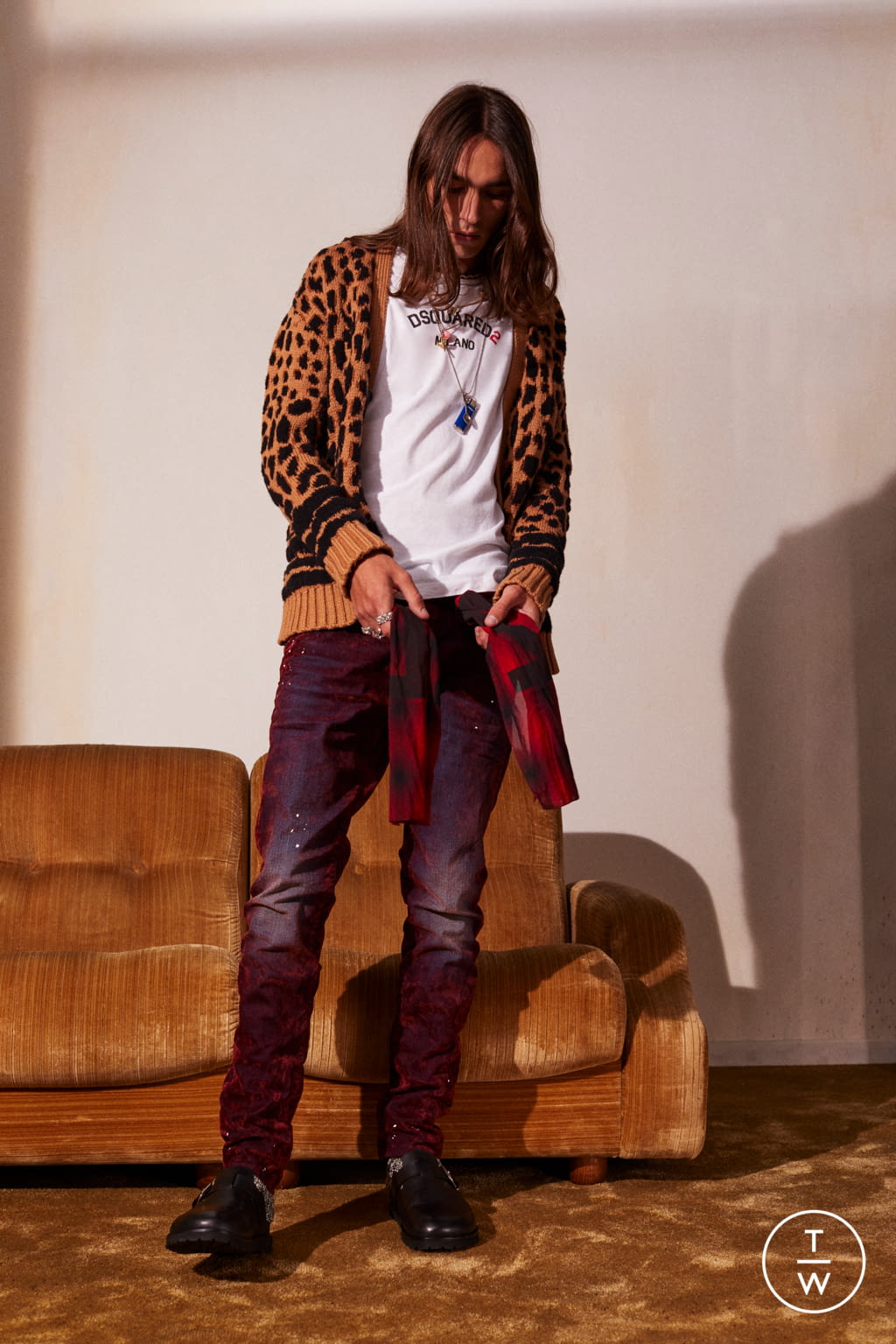 Fashion Week Milan Resort 2022 look 54 from the Dsquared2 collection menswear