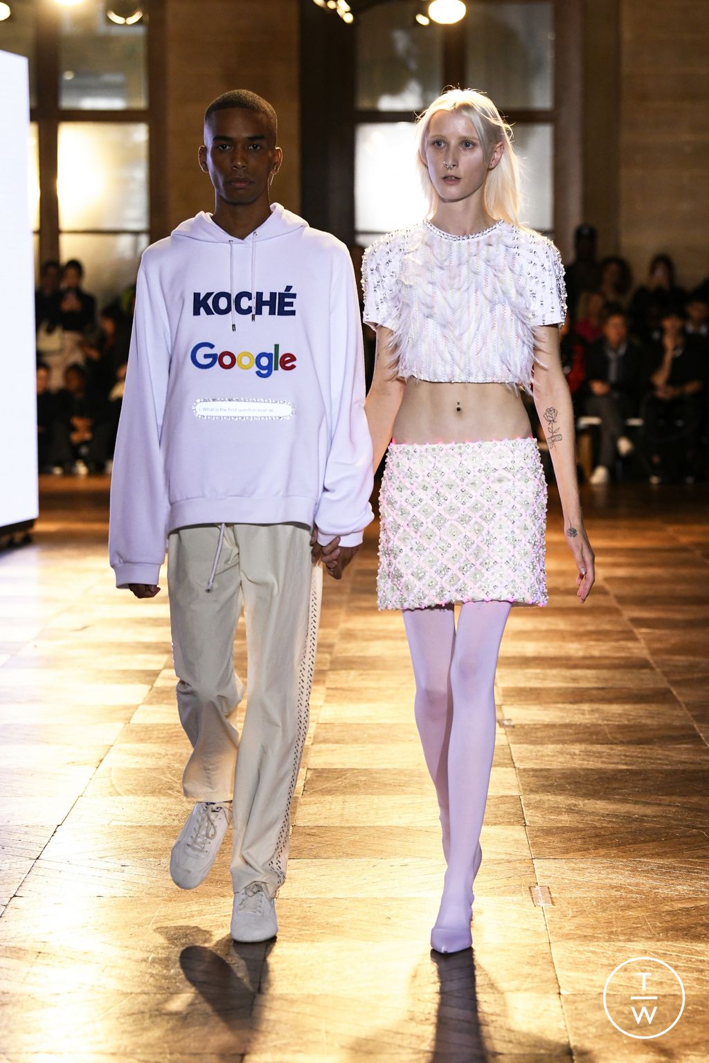 Fashion Week Paris Spring/Summer 2023 look 24 from the Koché collection womenswear