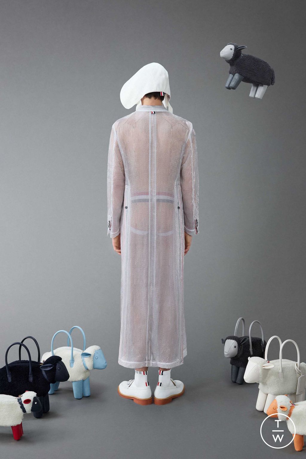 Fashion Week New York Resort 2024 look 55 from the Thom Browne collection menswear