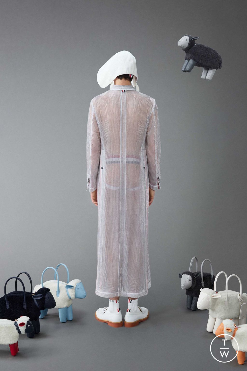 Fashion Week New York Resort 2024 look 55 from the Thom Browne collection 男装