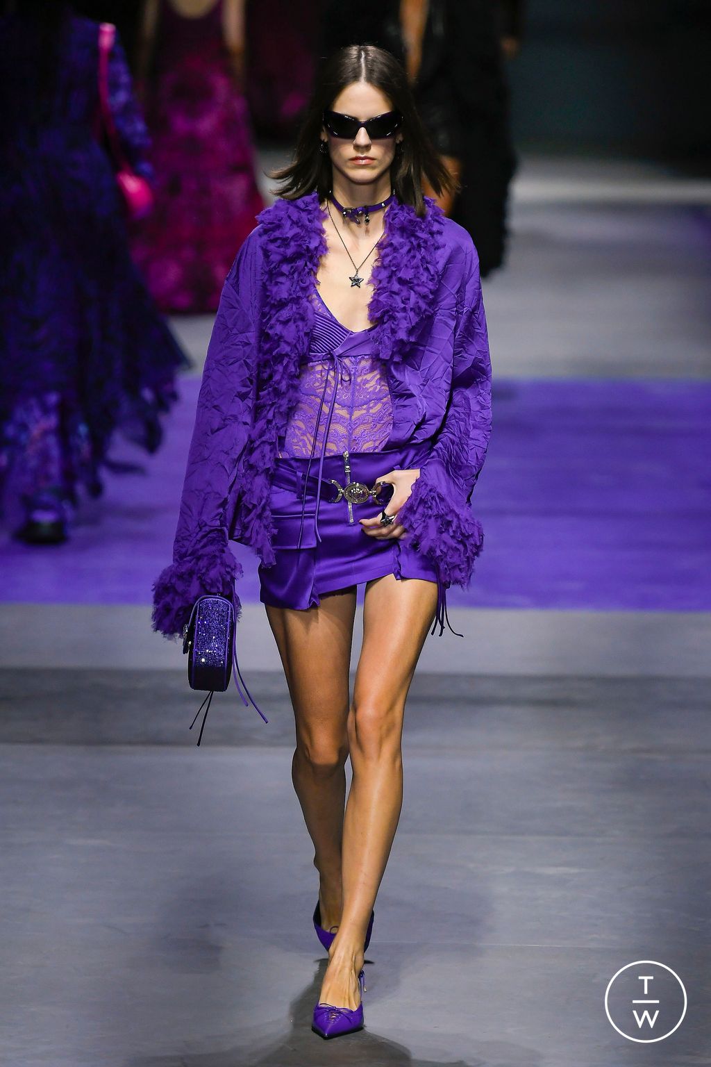 Fashion Week Milan Spring/Summer 2023 look 35 from the Versace collection womenswear