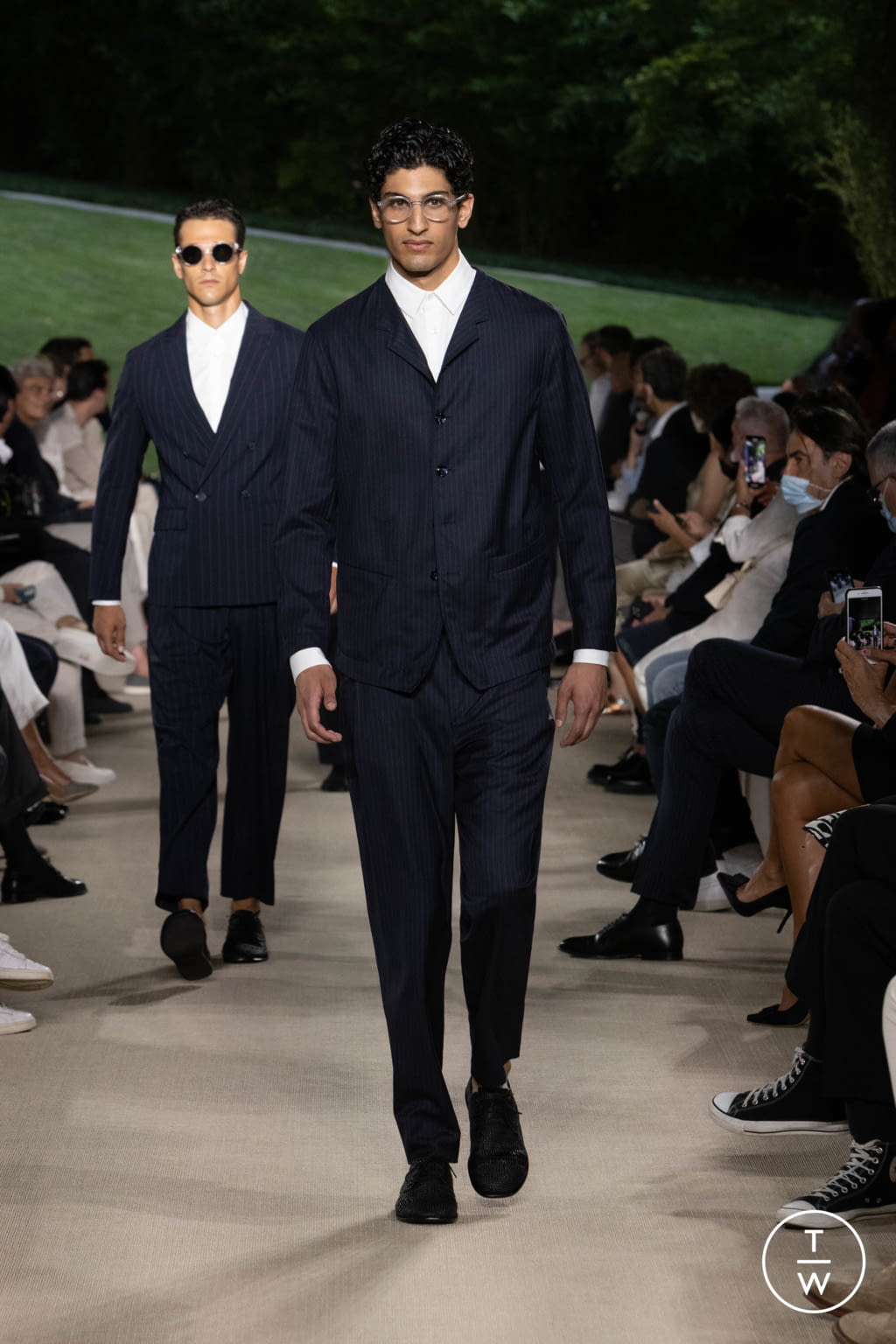 Fashion Week Milan Spring/Summer 2022 look 56 from the Giorgio Armani collection menswear