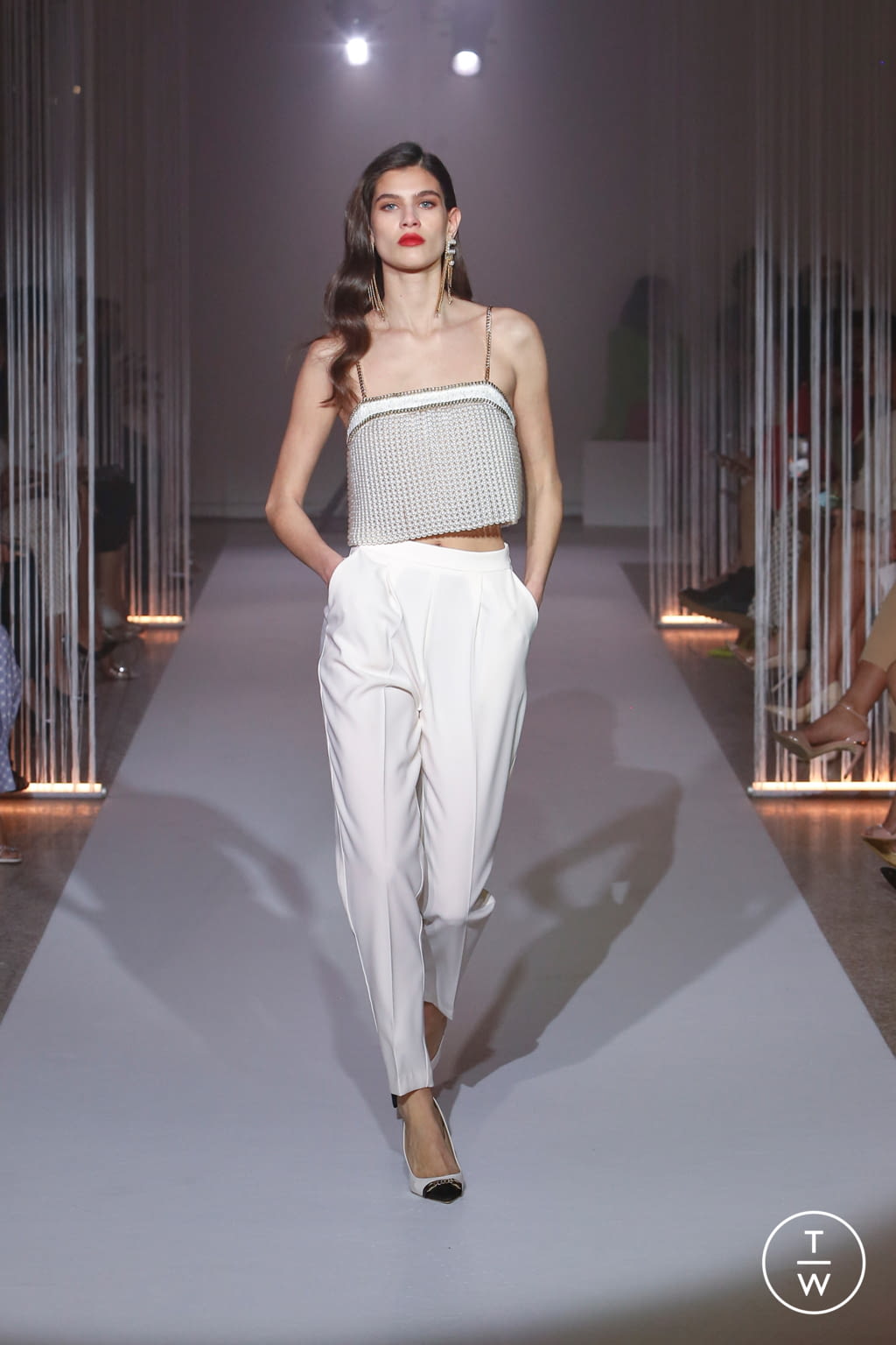 Fashion Week Milan Fall/Winter 2022 look 56 from the Elisabetta Franchi collection womenswear