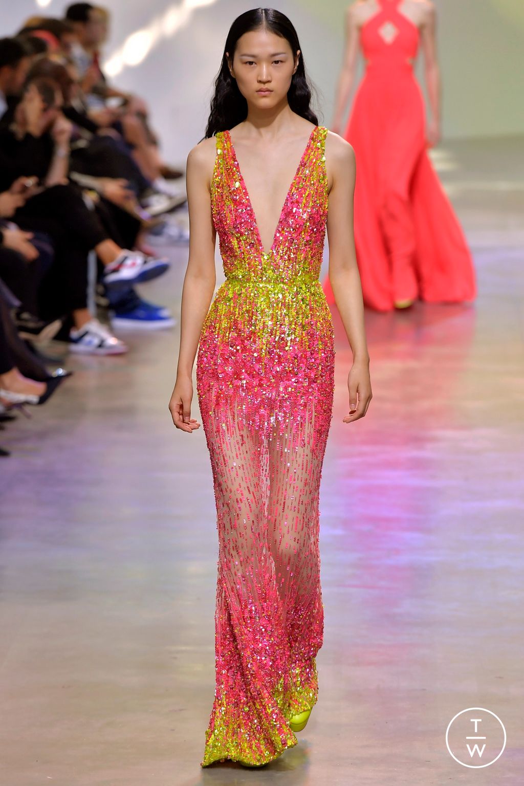 Fashion Week Paris Spring/Summer 2023 look 20 from the Elie Saab collection 女装