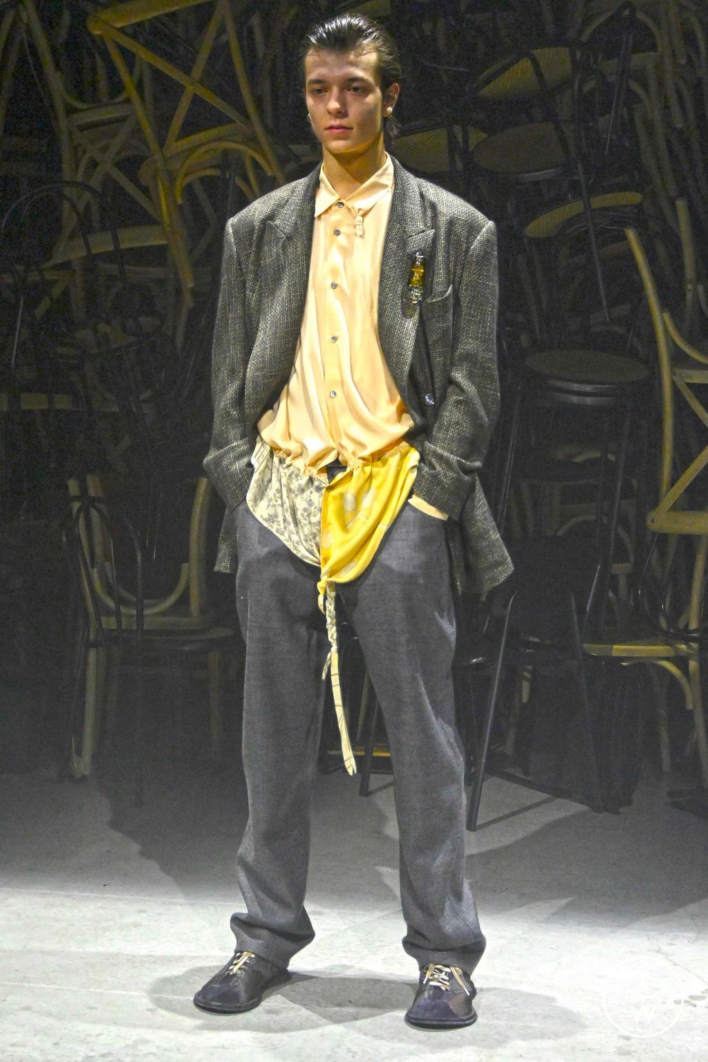 Fashion Week Milan Fall/Winter 2023 look 12 from the Magliano collection menswear