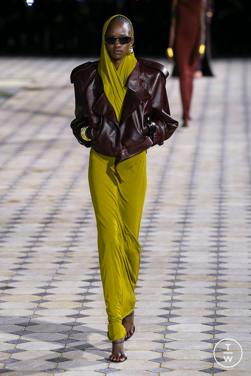 Fashion Week Paris Spring/Summer 2023 look 7 from the Saint Laurent collection womenswear